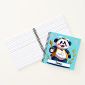 Niedliches Panda BärenNotebook mit individueller N Notizblock (Innenseite)