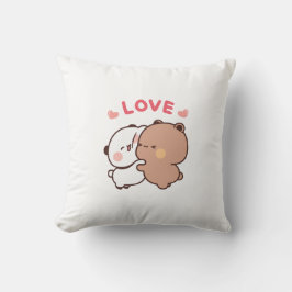 Niedliches Panda-Bärenpaar, Bubu und Dudu-Schläger Kissen