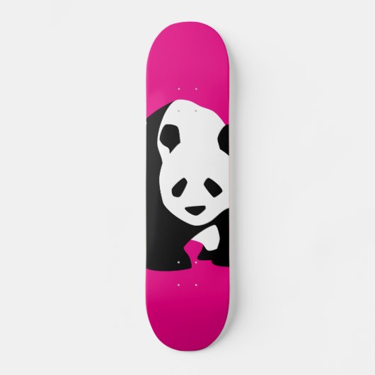 Niedliches Panda-Bärn-heißes Rosa-pinkfarbenes Skateboard (Vorderseite)