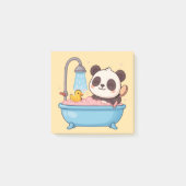 Niedliches Panda Bathtime-Notebook Post-it Klebezettel (Vorderseite)