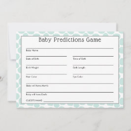 Niedliches Panda Bear Baby Predictions Game Einladung