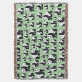 Niedliches Panda Bear Muster Decke (Vorderseite Vertikal)