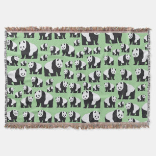 Niedliches Panda Bear Muster Decke