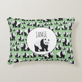 Niedliches Panda Bear Muster Dekokissen