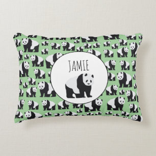 Niedliches Panda Bear Muster Dekokissen