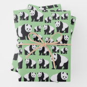 Niedliches Panda Bear Muster Geschenkpapier Set (Beispiel)