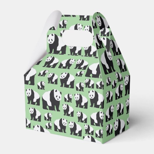 Niedliches Panda Bear Muster Geschenkschachtel (Vorderseite)