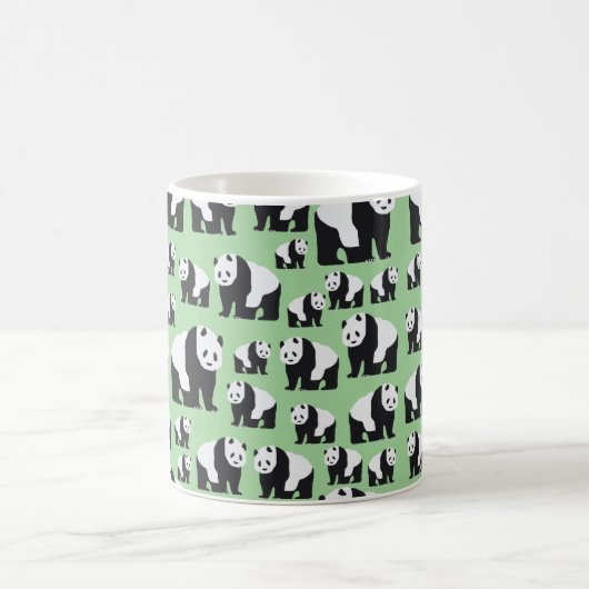 Niedliches Panda Bear Muster Kaffeetasse (Mittel)