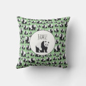 Niedliches Panda Bear Muster Kissen (Rückseite)