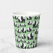 Niedliches Panda Bear Muster Pappbecher (Links)