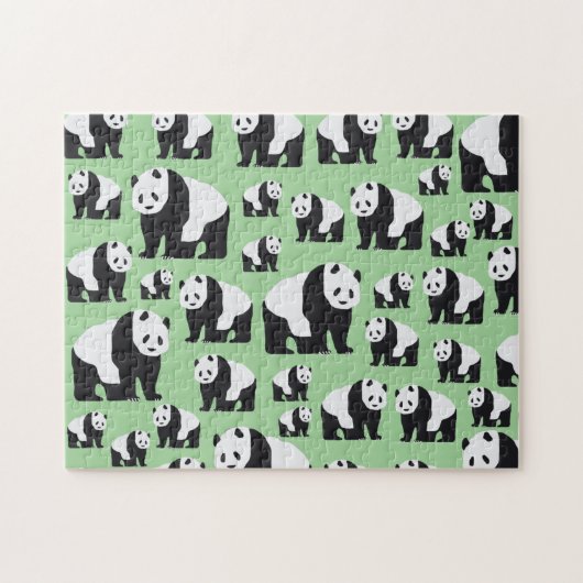 Niedliches Panda Bear Muster Puzzle (Horizontal)