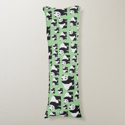 Niedliches Panda Bear Muster Seitenschläferkissen (Vorderseite Vertikal)