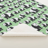 Niedliches Panda Bear Muster Sherpadecke (3/4)