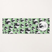 Niedliches Panda Bear Muster Yogamatte (Vorderseite (Horizontal))