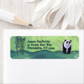 Niedliches Panda Bear-Rücksendezeichen (Insitu)