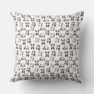 Niedliches Panda Bears Muster Kissen