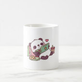 Niedliches Panda Chillin mit Anime Chips und Bubbl Kaffeetasse (Mittel)