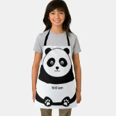 Niedliches Panda-Gesicht für Kinder Funny All-over Schürze (Insitu)