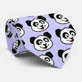 Niedliches Panda-Gesicht Krawatte (Gerollt)