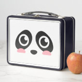 Niedliches Panda-Gesicht mit Big Eyes Lunch Box (Beispiel)