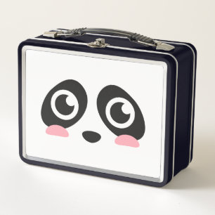 Niedliches Panda-Gesicht mit Big Eyes Lunch Box