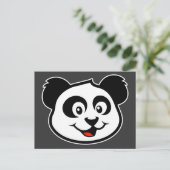 Niedliches Panda-Gesicht Postkarte (Stehend Vorderseite)