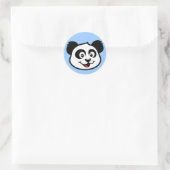 Niedliches Panda-Gesicht Runder Aufkleber (Tasche)