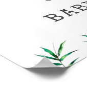 Niedliches Panda Greenery Baby Dusche Neutral Will Poster