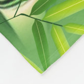 Niedliches Panda im Bambuswald Fleecedecke (Ecke)