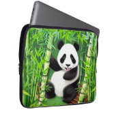 Niedliches Panda im Bambuswald Laptopschutzhülle (Vorne Rechts)