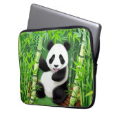 Niedliches Panda im Bambuswald Laptopschutzhülle (Vorderseite Links)