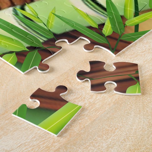 Niedliches Panda im Bambuswald Puzzle (Seite)