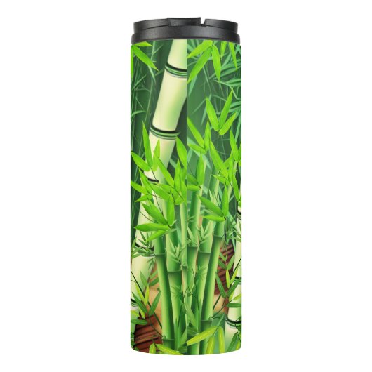 Niedliches Panda im Bambuswald Thermosbecher (Rückseite)