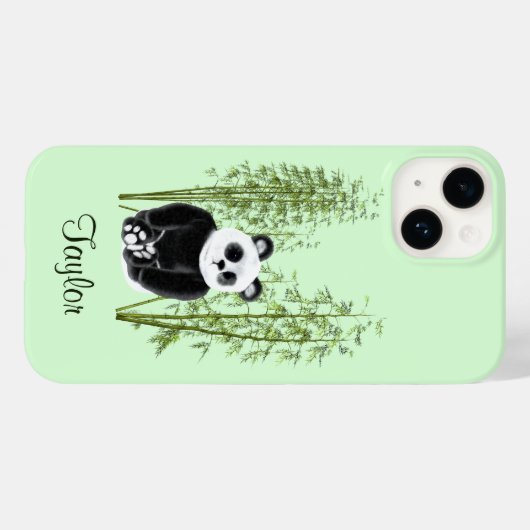 Niedliches Panda in Bamboo Case-Mate iPhone Hülle (Rückseite (Horizontal))