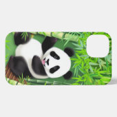 Niedliches Panda in Bamboo Forest iPhone 13 Fall Hülle (Rückseite (Horizontal))