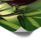 Niedliches Panda in Bamboo Forest Poster (Ecke)