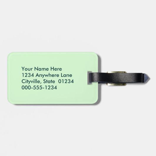 Niedliches Panda in Bamboo Gepäckanhänger (Rückseite horizontal)