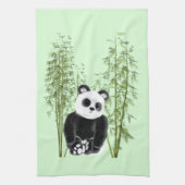 Niedliches Panda in Bamboo Geschirrtuch (Vertikal)