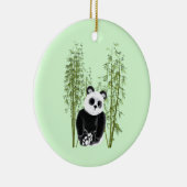 Niedliches Panda in Bamboo Keramik Ornament (Rechts)