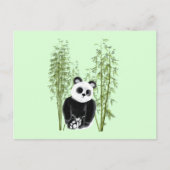 Niedliches Panda in Bamboo Postkarte (Vorderseite)