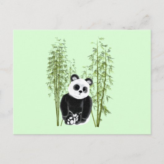 Niedliches Panda in Bamboo Postkarte (Vorderseite)