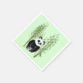 Niedliches Panda in Bamboo Serviette (Ecke)