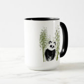 Niedliches Panda in Bamboo Tasse (VorderseiteRechts)