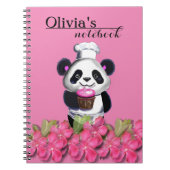 Niedliches Panda Journal oder Notebook Notizblock (Vorderseite)