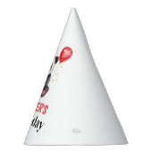 Niedliches Panda mit Balloons & Cake 1. Geburtstag Partyhütchen (Rechts)