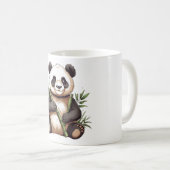 Niedliches Panda mit Bamboo Kaffeetasse (VorderseiteRechts)