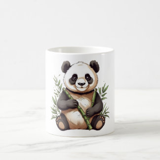 Niedliches Panda mit Bamboo Kaffeetasse