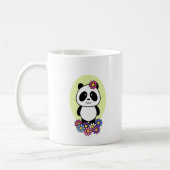 Niedliches Panda mit Blume - 1000Pandas Kaffeetasse (Links)