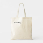 Niedliches Panda mit orangefarbenen Blume Tragetasche (Rückseite)