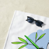 Niedliches Panda-Name-Badetuch Strandtuch (Beispiel)